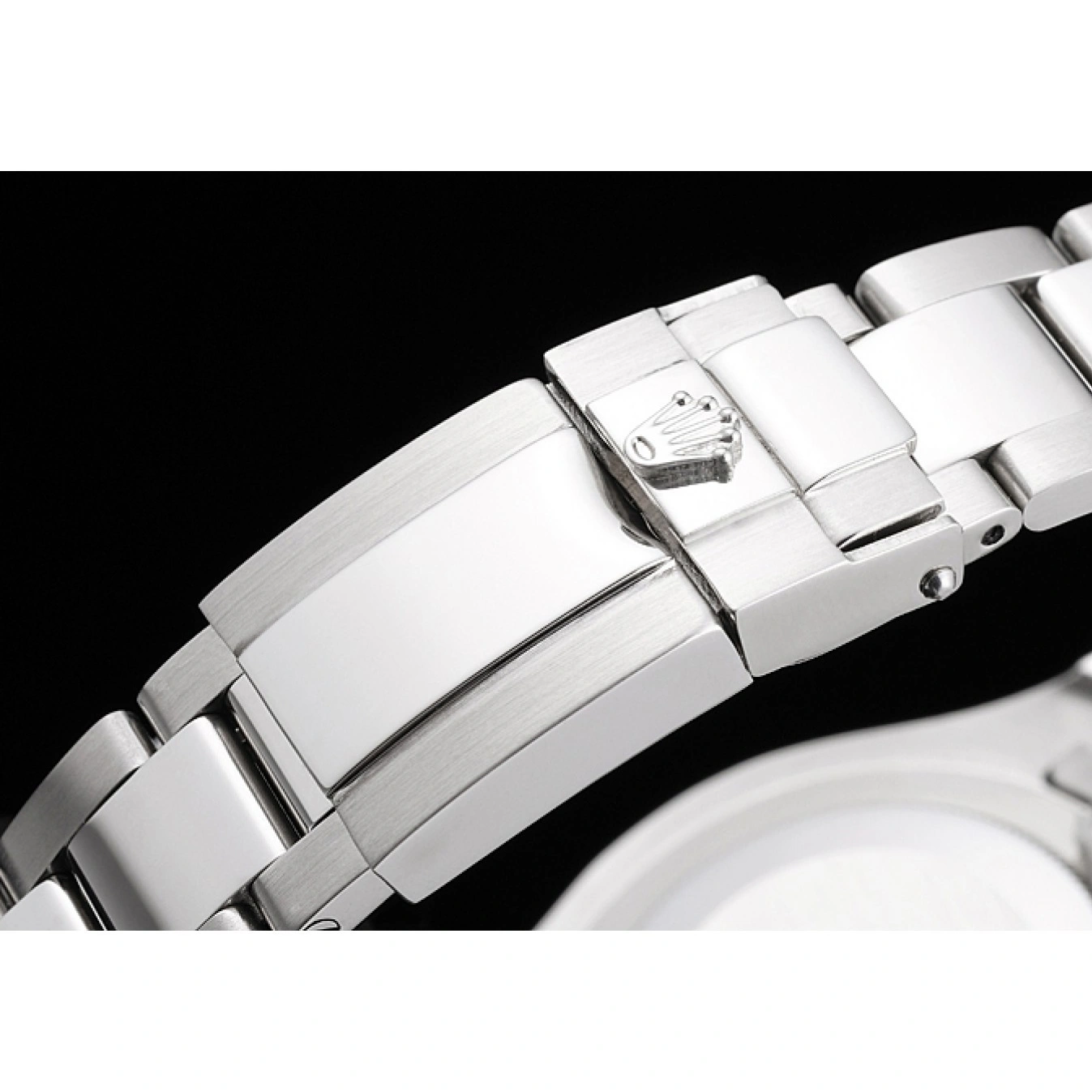 Stainless Yacht-Master Steel Dial Bracelet Rolex Champagne Swiss Case And 1016